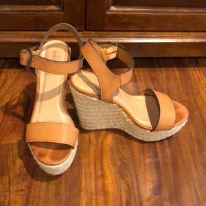 Nude Wedges Espadrilles Size 6